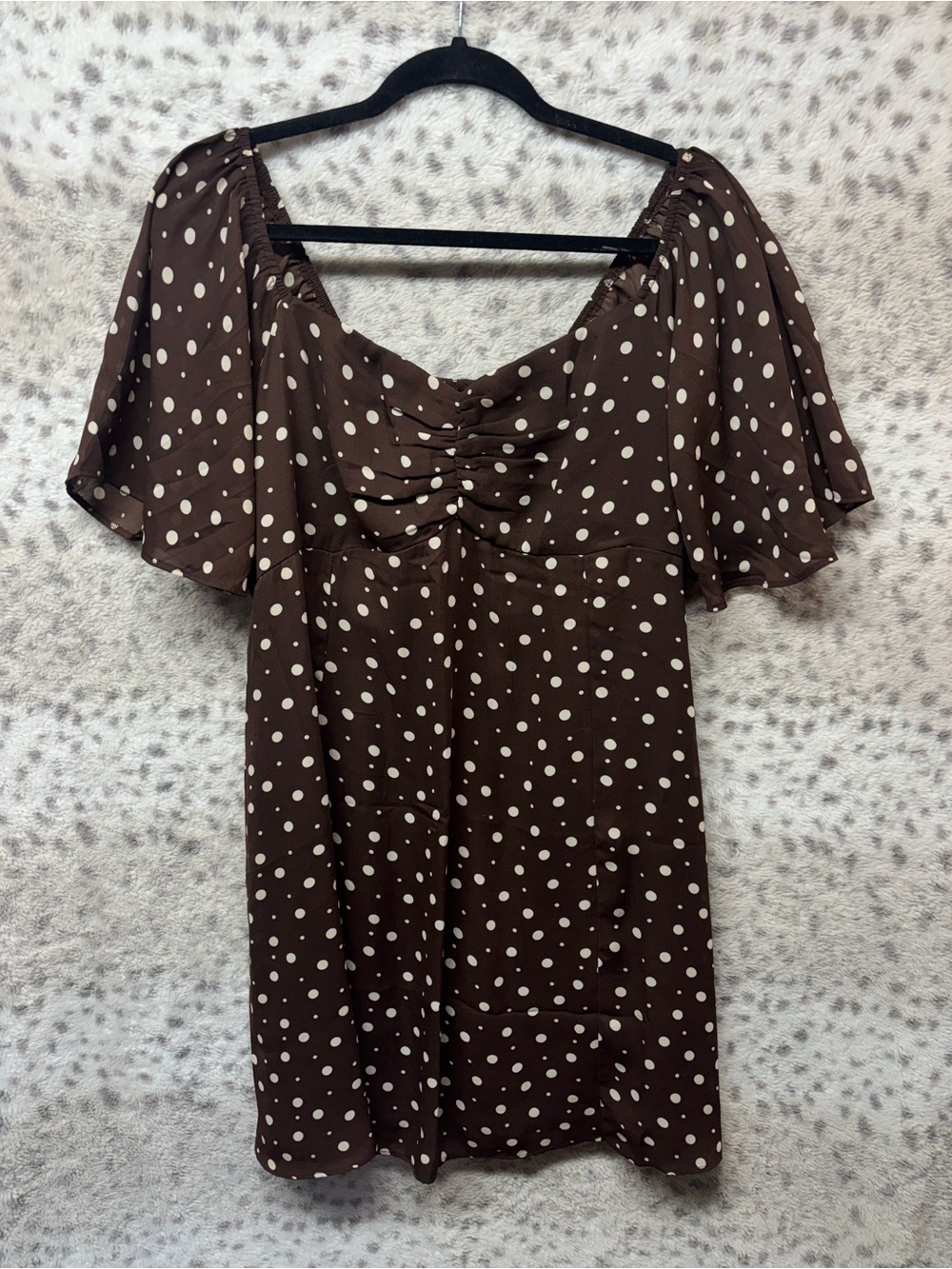 ABERCROMBIE & FITCH SPOTTED MINI DRESS